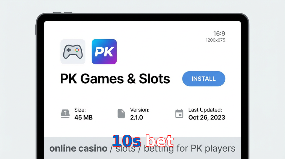 Game list for 10S Bet gameapk section
